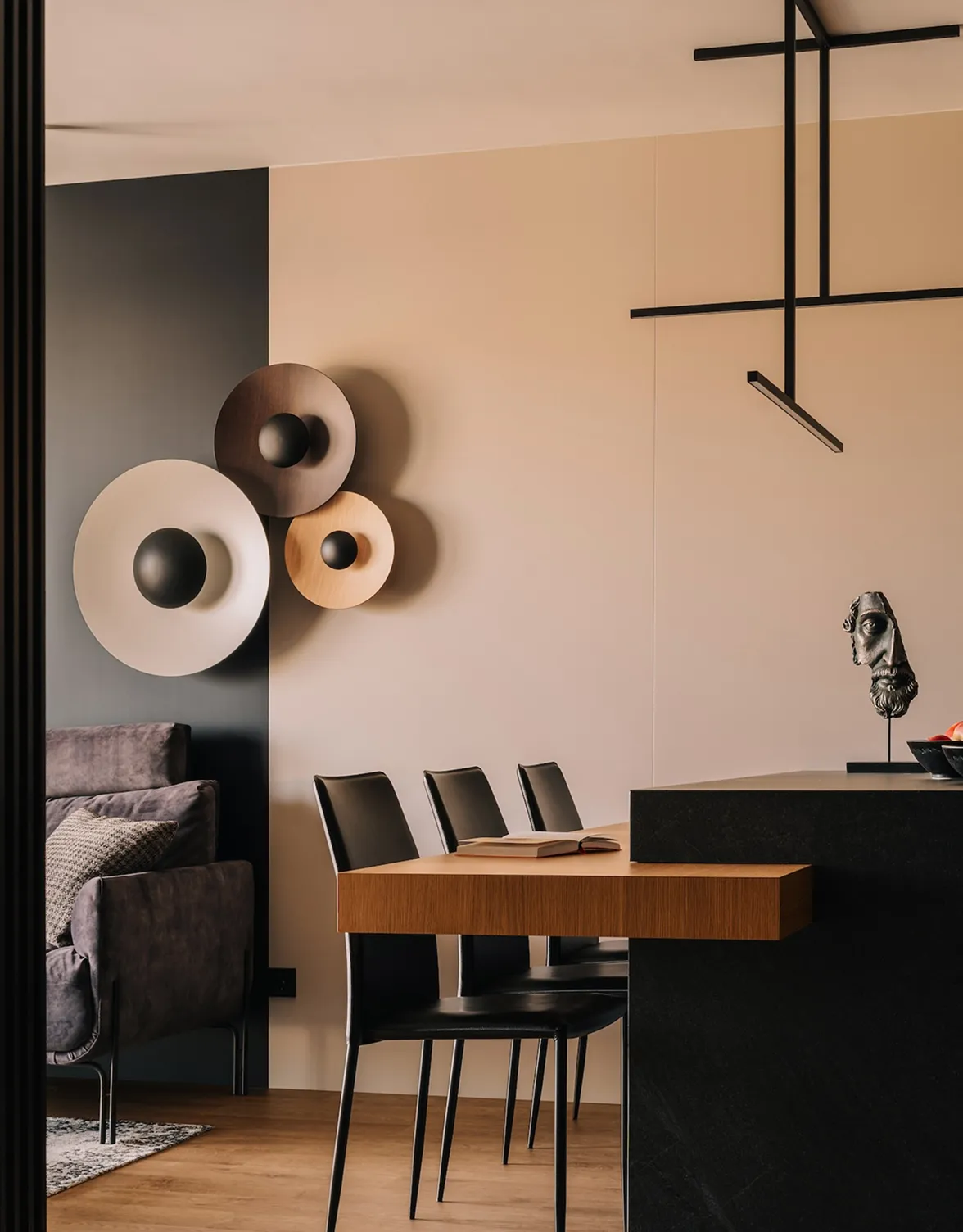 Salon w projekcie Księcia Witolda, projekt wnętrza prywatnego NAM STUDIO